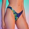 Jaded London Swim Abstract Burn Print Recycled Bikini Bottoms