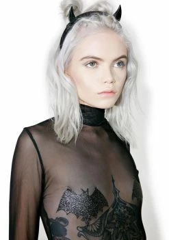 Jaded London Bat Grrl Mesh Bodysuit