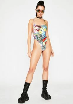 Jaded London 70s Hippie Print Swimsuit
