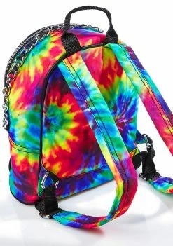 Jaded London Chained Tie Dye Mini Backpack