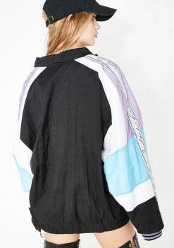 Jaded London Sky Paneled Crinkle Poly Jacket Outerwear