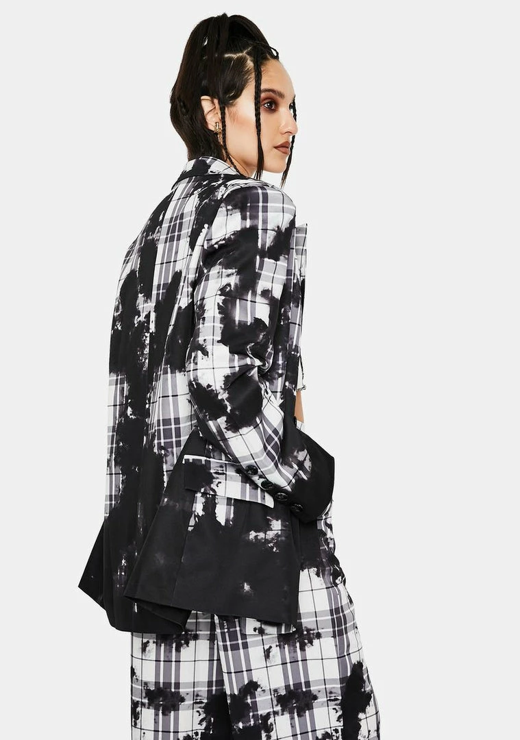 Top 10 ❤️ Jaded London Outerwear Bleach Check Double Breasted Slouch Blazer 👏 6 Jaded London Outerwear Bleach Check Double Breasted Slouch Blazer