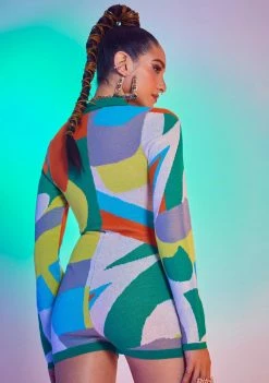 Cheapest ๐ Jaded London Jumpsuits & Rompers Abstract Art Print Long Sleeve Romper ๐ 9 Jaded London Jumpsuits & Rompers Abstract Art Print Long Sleeve Romper