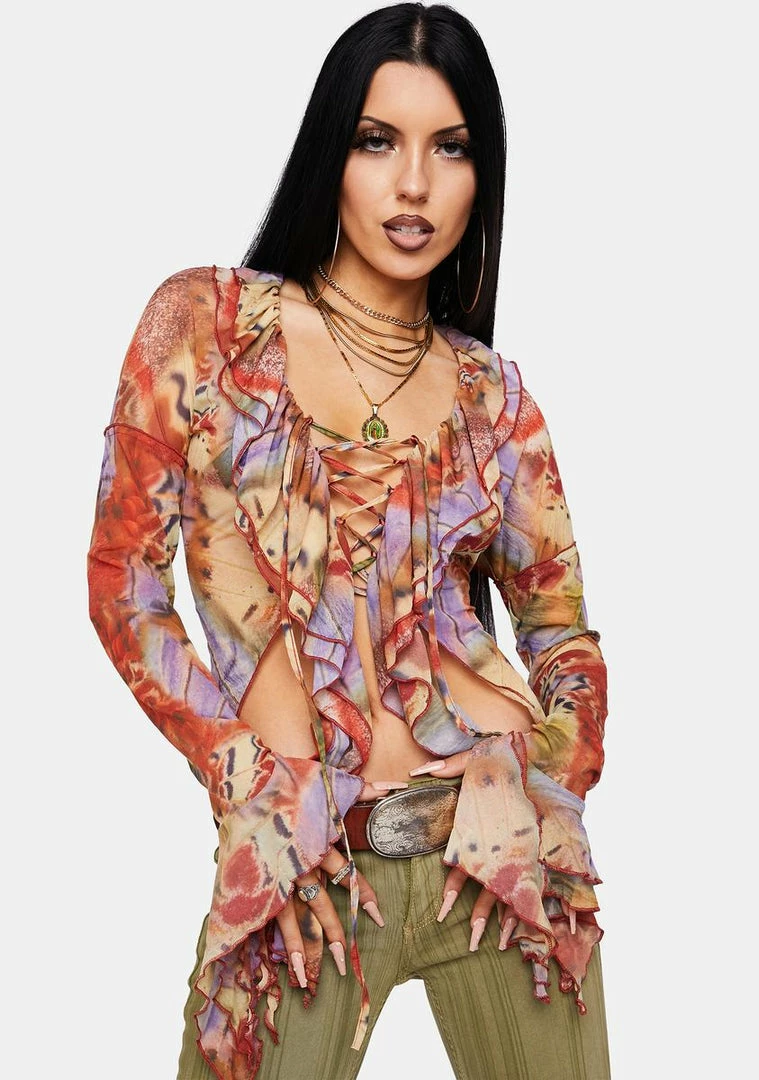 Cheapest 𧨠Jaded London Tops Allele Lace-Up Top ⨠3 Jaded London Tops Allele Lace-Up Top