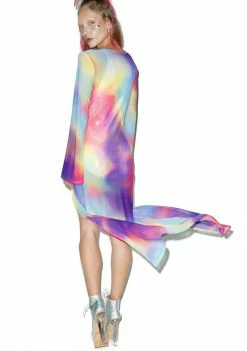 Jaded London Outerwear All In One Rainbow Kimono