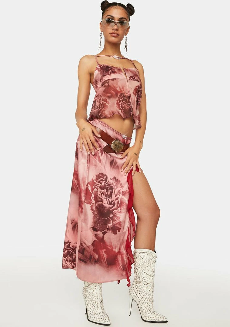 Brand new π₯° Jaded London Vintage Rose Frill Midi π Skirt π 5 Jaded London Vintage Rose Frill Midi Skirt