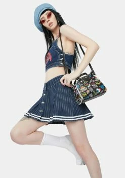 Cheapest π Jaded London Bottoms Pinstripe Denim Cheerleader π Skirt π 7 Jaded London Bottoms Pinstripe Denim Cheerleader Skirt