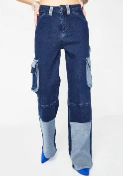 Jaded London Wide Leg Cargo Jeans