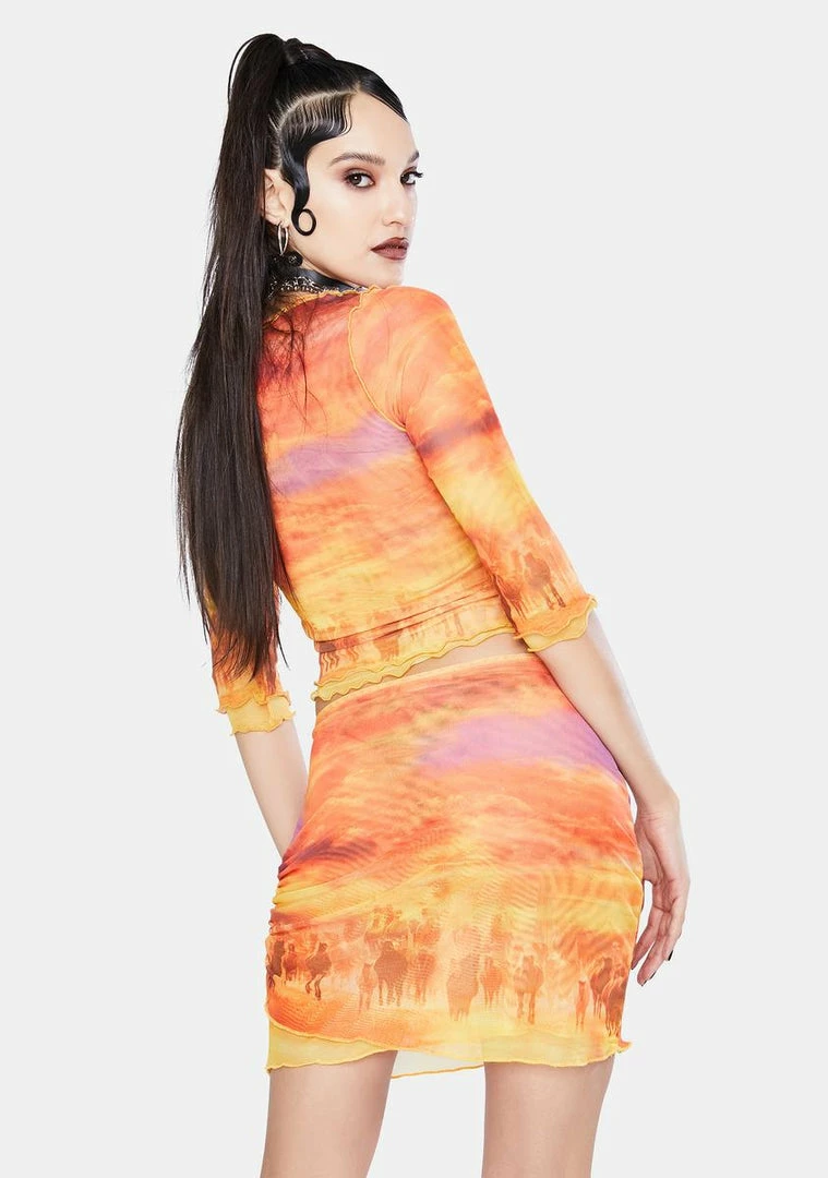 Cheap π Jaded London Horse Landscape Print Layered Mesh π Skirt Bottoms π 6 Jaded London Horse Landscape Print Layered Mesh Skirt Bottoms