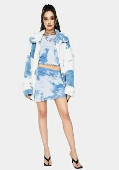 Budget π Jaded London Outerwear Cloud Print Teddy Fleece Oversized Jacket π 8 Jaded London Outerwear Cloud Print Teddy Fleece Oversized Jacket