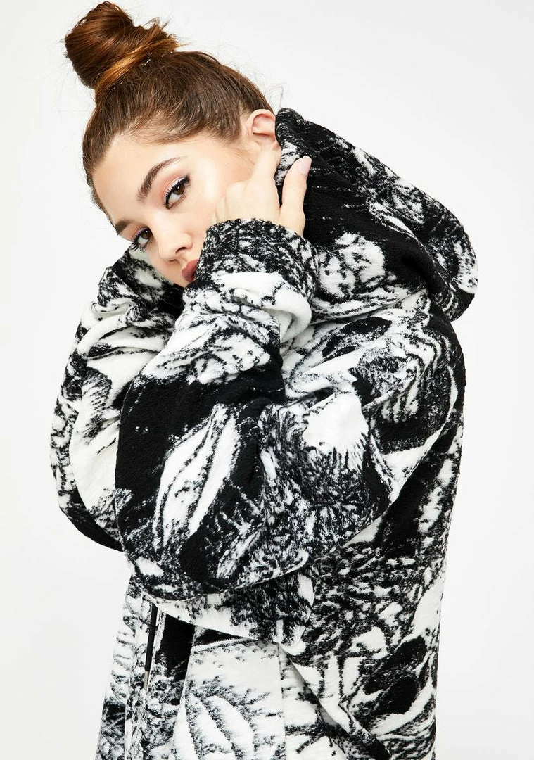 Wholesale β€οΈ Jaded London Skull Print Oversized Fleece Hoodie Tops π 4 Jaded London Skull Print Oversized Fleece Hoodie Tops