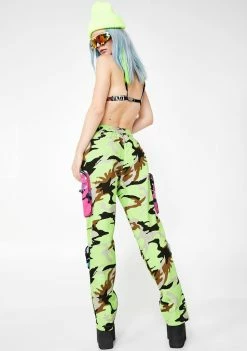 Jaded London Neon Utility Combat Pants
