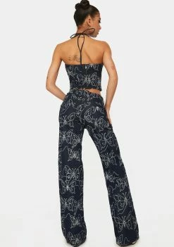 Jaded London Bottoms Lucia Butterfly Jeans