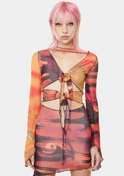 Jaded London Mystic Mesh Dress Dresses