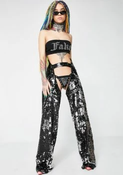 Cheapest β€οΈ Jaded London Bottoms Flip Sequin Chaps π₯ 11 Jaded London Bottoms Flip Sequin Chaps