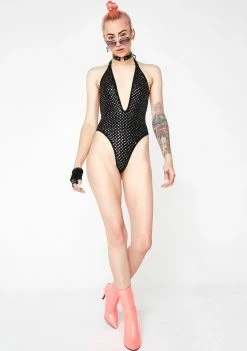 Jaded London Tops Rainbow Sequin Bodysuit