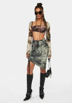 Jaded London Midi Dresses Fatale Cut-Out Midi Dress