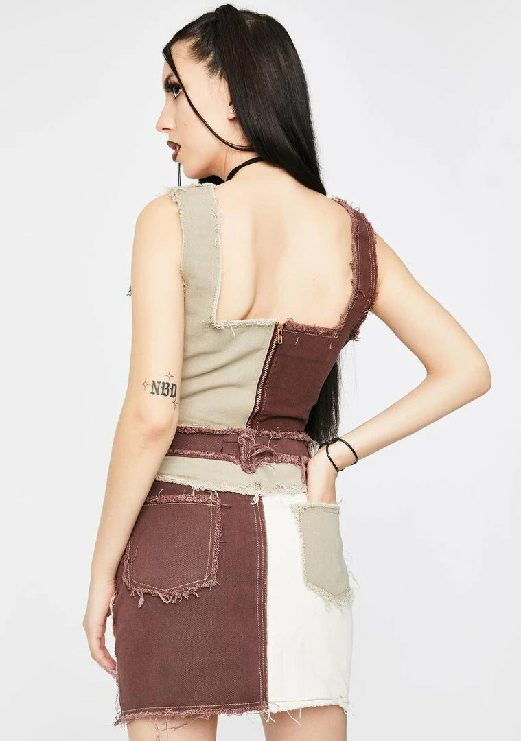 Best reviews of ๐ฅฐ Jaded London Bottoms Brown Patchwork Denim Mini ๐ Skirt โค๏ธ 6 Jaded London Bottoms Brown Patchwork Denim Mini Skirt