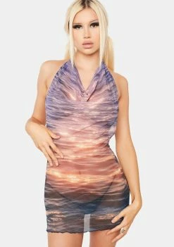 Jaded London Sunset Dreamer Backless Dress