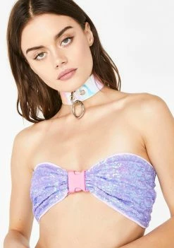 Jaded London Tops Fairy Sequin Bandeau Buckle Top