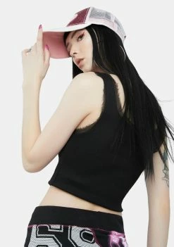 Jaded London Tops Diamante Princess Sleeveless Top