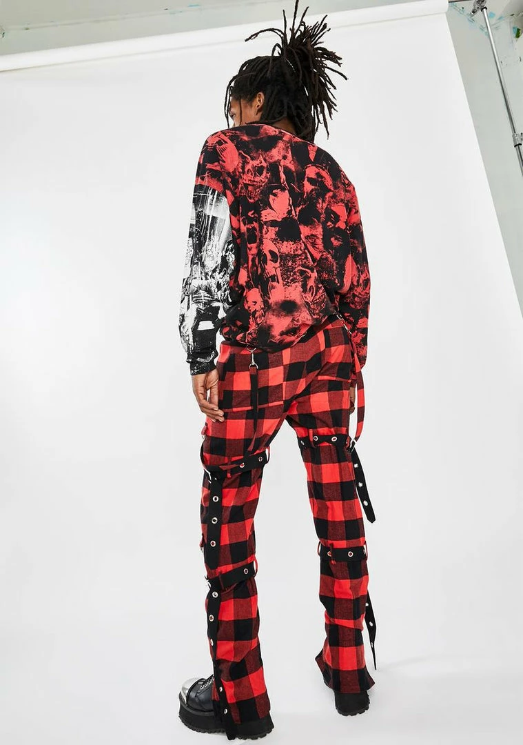 Best reviews of ❤️ Jaded London Bottoms Red Plaid Buckle Punk Trousers ⌛ 6 Jaded London Bottoms Red Plaid Buckle Punk Trousers