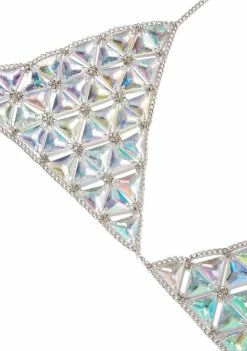 Jaded London Iridescent Jeweled Bra Tops