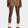 Jaded London Bowery Stripe Cord Mini Skirt