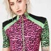 Jaded London High Neck Animal Clash Top