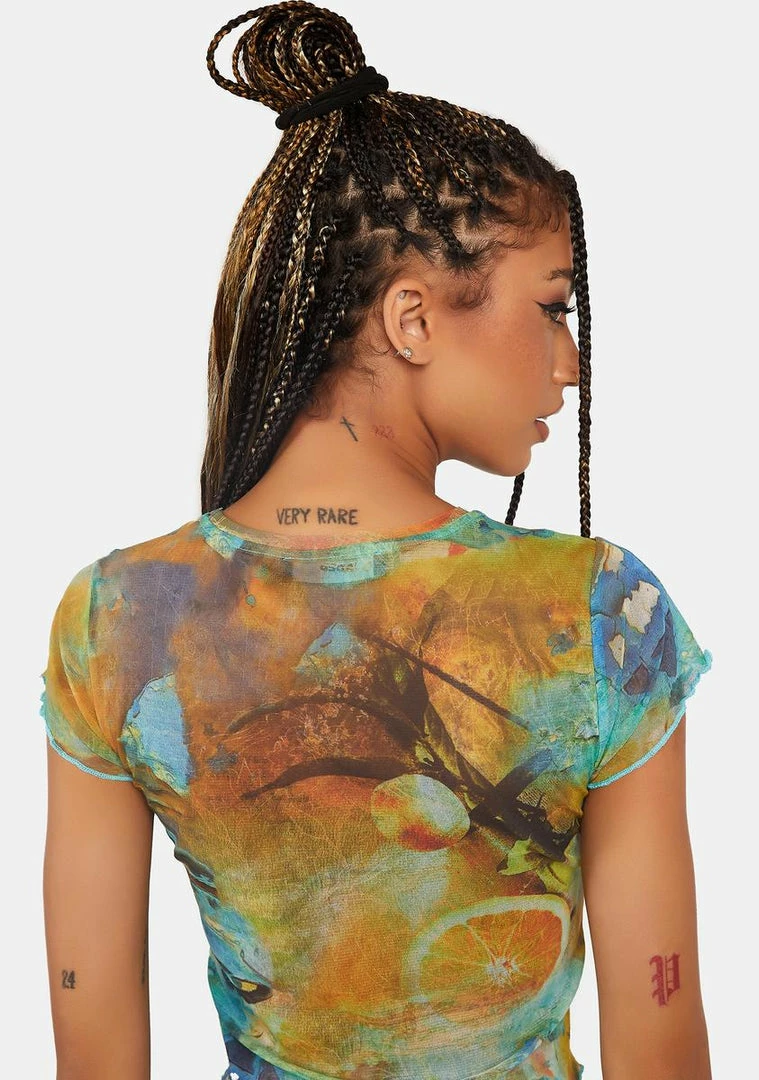 Cheap ✔️ Jaded London Citrus Mesh Crop Tee ⭐ 6 Jaded London Citrus Mesh Crop Tee