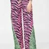 Jaded London Animal Clash Wide Leg Sweatpants Bottoms