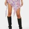 Jaded London Wisterial Mesh Mini Skirt