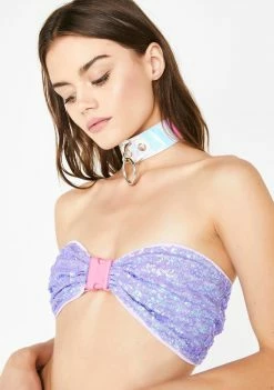 Jaded London Tops Fairy Sequin Bandeau Buckle Top
