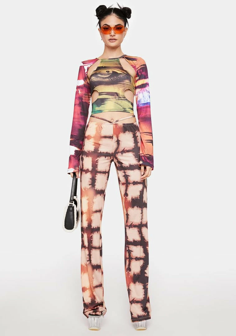 Outlet โค๏ธ Jaded London Tops Oracle Eye Print Top ๐ 5 Jaded London Tops Oracle Eye Print Top