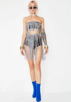 Cheapest 🛒 Jaded London Rainbow Diamante Belt Detail Hot Pants 🎁 11 Jaded London Rainbow Diamante Belt Detail Hot Pants