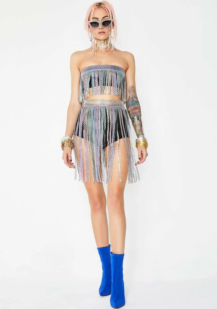 Cheapest 🛒 Jaded London Rainbow Diamante Belt Detail Hot Pants 🎁 7 Jaded London Rainbow Diamante Belt Detail Hot Pants