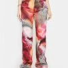 Jaded London Y2K Swirl Print Boyfriend Jeans Bottoms