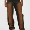 Jaded London Brown Faded Wash Skate Jeans Bottoms