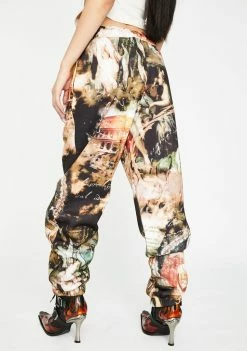 Jaded London Renaissance Script Lace-Up Sweatpants Bottoms