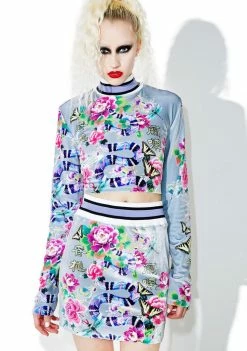 Outlet 😍 Jaded London Bottoms Printed Velvet Mini 👗 Skirt 🌟 9 Jaded London Bottoms Printed Velvet Mini Skirt