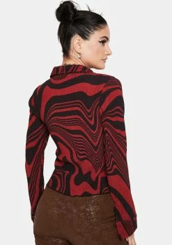 Jaded London Manic Plisse Button Up Shirt