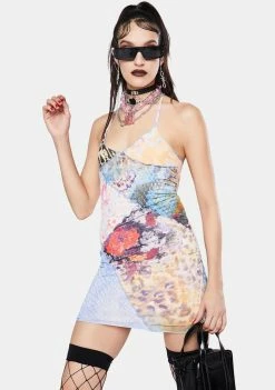 Jaded London Dresses Mixed Animal Print Patchwork Cami Dress