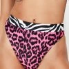 Jaded London Swim Leopard High Waist Bikini Bottoms