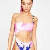Jaded London Vintage Floral Cut Out Swimsuit