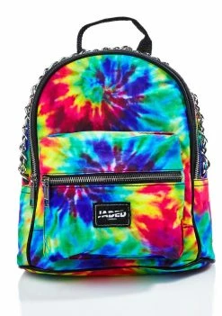 Jaded London Chained Tie Dye Mini Backpack
