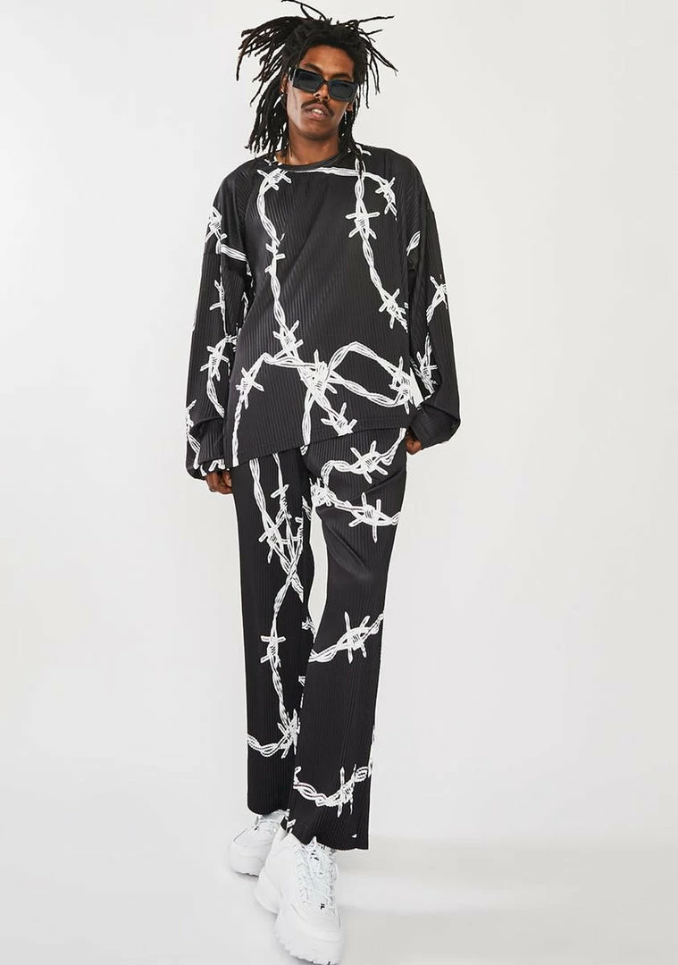 Best Pirce ๐ฏ Jaded London Barbed Wire Pleated Sweatshirt ๐ 5 Jaded London Barbed Wire Pleated Sweatshirt