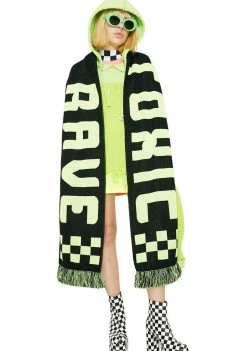 Jaded London Scarves & Gloves Toxic Rave Scarf