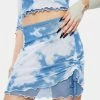 Cheap π Jaded London Bottoms Cloud Print Layered Mesh Mini π Skirt π 2 Jaded London Bottoms Cloud Print Layered Mesh Mini Skirt