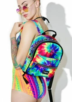 Jaded London Chained Tie Dye Mini Backpack