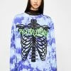 Jaded London Skeleton Print Long Sleeve T-Shirt